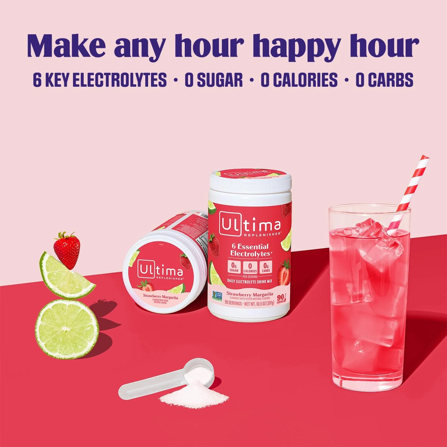 مخلوط نوشیدنی الکترولیتی Ultima Replenisher Mocktini - مارگاریتا توت فرنگی، 90 سروینگ - پودر آبرسان با 6 الکترولیت و مواد معدنی کمیاب 90 سروینگ (بسته 1 عددی) مخلوط نوشیدنی الکترولیتی Ultima Replenisher Mocktini - مارگاریتا توت فرنگی، 90 سروینگ - پودر آبرسان با 6 الکترولیت و مواد معدنی کمیاب 90 سروینگ (بسته 1 عددی)