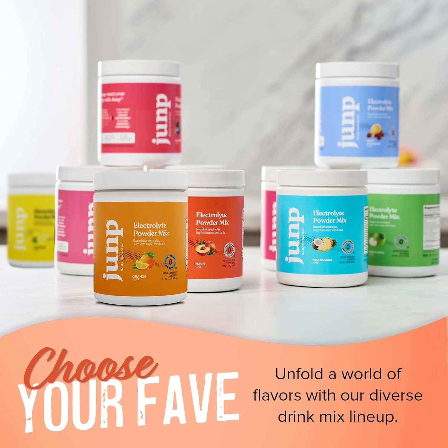 پودر الکترولیت آبرسان JUNP، مکمل مخلوط نوشیدنی الکترولیت، بدون کالری، شکر و کربوهیدرات، کوشر، طعم هلو، 90 سروینگ پودر الکترولیت آبرسان JUNP، مکمل مخلوط نوشیدنی الکترولیت، بدون کالری، شکر و کربوهیدرات، کوشر، طعم هلو، 90 سروینگ