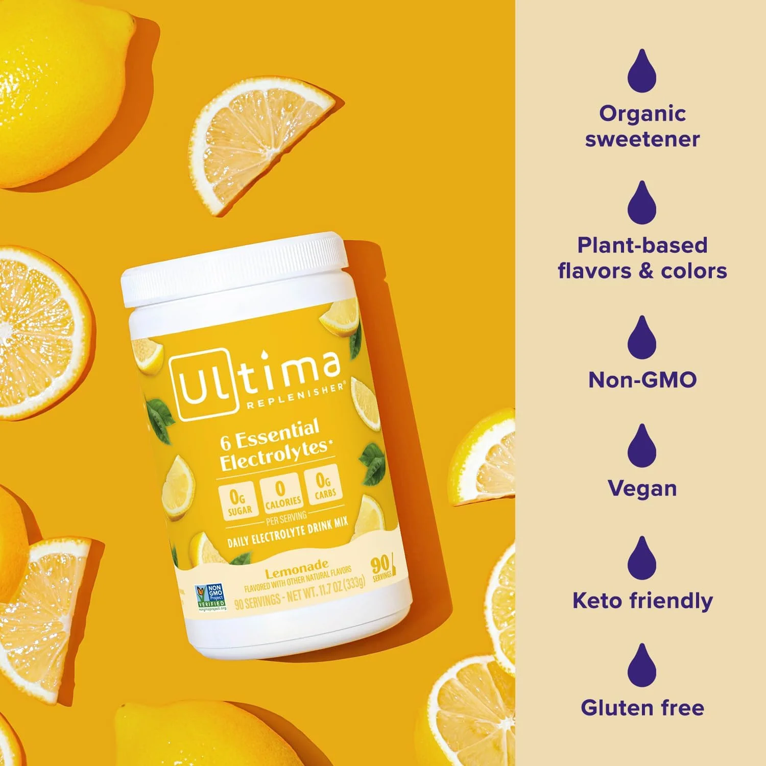 محصولات سلامتی Ultima - پودر الکترولیت Replenisher، 90 سروینگ 163101 محصولات سلامتی Ultima - پودر الکترولیت Replenisher، 90 سروینگ 163101