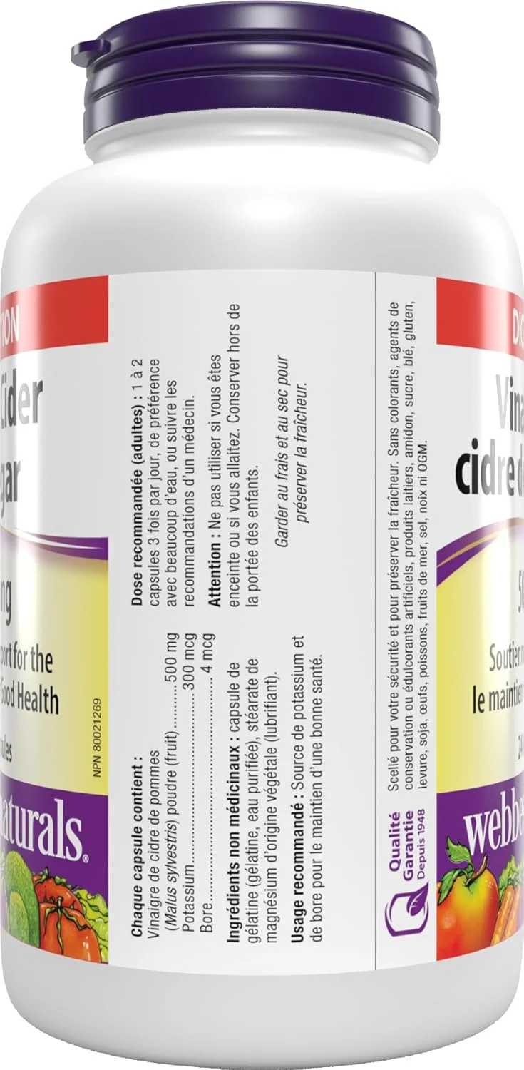 سرکه سیب وبر نچرالز 240 عددی سرکه سیب وبر نچرالز 240 عددی