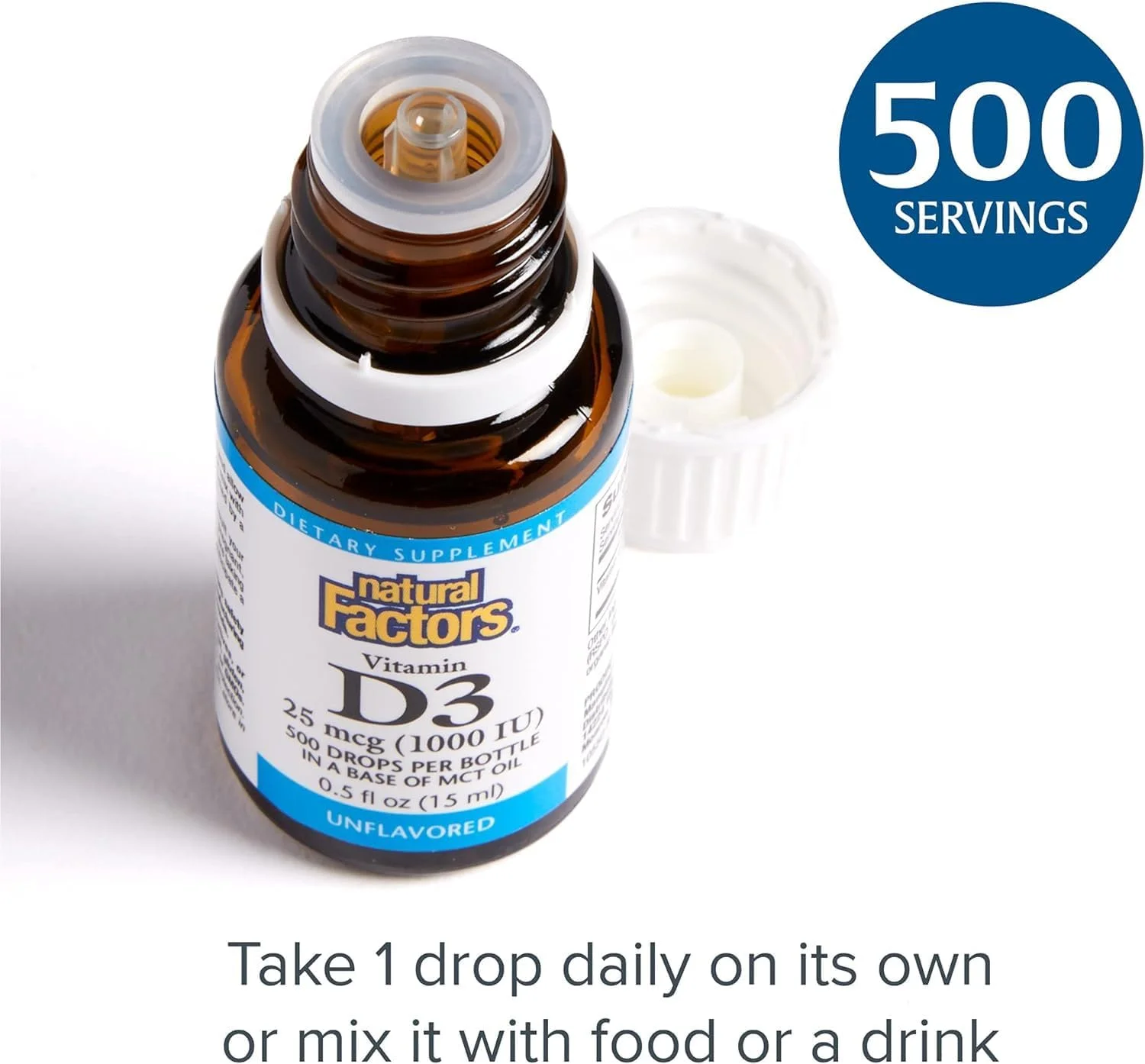 قطره ویتامین D3 1000 واحد بین المللی Natural Factors، 15 میلی لیتر قطره ویتامین D3 1000 واحد بین المللی Natural Factors، 15 میلی لیتر