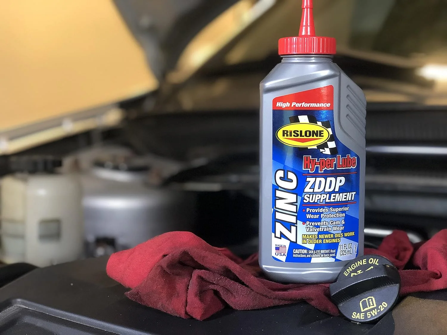 مکمل روغن موتور ریسلون Hy-per Lube Zinc ZDDP مدل 4405-6PK، حجم 325 میلی لیتر، بسته 6 عددی | افزودنی زینک ZDDP واقعی مکمل روغن موتور ریسلون Hy-per Lube Zinc ZDDP مدل 4405-6PK، حجم 325 میلی لیتر، بسته 6 عددی | افزودنی زینک ZDDP واقعی