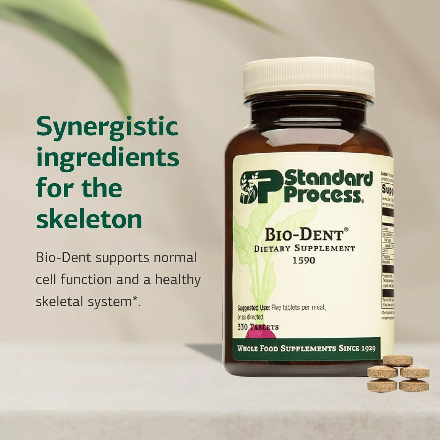 مکمل غذایی کامل Bio-Dent از Standard Process Inc. - برای سلامت پوست، عضلات و استخوان - حاوی کلسیم، ریشه شیرین بیان، منگنز، فسفر و موارد دیگر - 330 قرص مکمل غذایی کامل Bio-Dent از Standard Process Inc. - برای سلامت پوست، عضلات و استخوان - حاوی کلسیم، ریشه شیرین بیان، منگنز، فسفر و موارد دیگر - 330 قرص