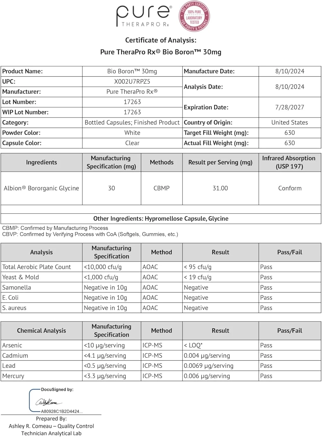 پیور تراپرو آر ایکس بایو بورون، 30 میلی گرم در هر کپسول، 90 کپسول، مکمل های بورون گلیسین بورونیک برای مردان و زنان، مکمل های معدنی وگان برای استخوان ها، عملکرد قلب و عروق و حمایت از ایمنی پیور تراپرو آر ایکس بایو بورون، 30 میلی گرم در هر کپسول، 90 کپسول، مکمل های بورون گلیسین بورونیک برای مردان و زنان، مکمل های معدنی وگان برای استخوان ها، عملکرد قلب و عروق و حمایت از ایمنی