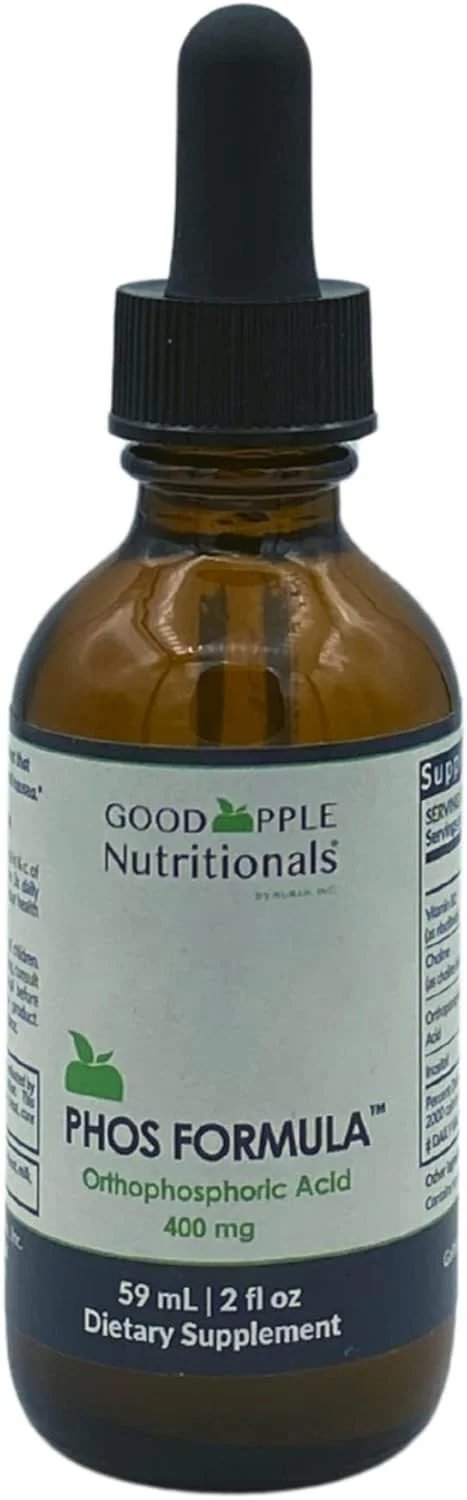 فرمول فسفر GOODAPPLE NUTRITIONALS | ضد تهوع | پشتیبانی از سلامت استخوان | مکمل مایع فسفر با قطره چکان | 2 fl oz فرمول فسفر GOODAPPLE NUTRITIONALS | ضد تهوع | پشتیبانی از سلامت استخوان | مکمل مایع فسفر با قطره چکان | 2 fl oz