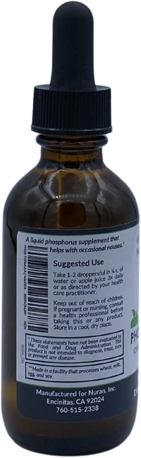 فرمول فسفر GOODAPPLE NUTRITIONALS | ضد تهوع | پشتیبانی از سلامت استخوان | مکمل مایع فسفر با قطره چکان | 2 fl oz فرمول فسفر GOODAPPLE NUTRITIONALS | ضد تهوع | پشتیبانی از سلامت استخوان | مکمل مایع فسفر با قطره چکان | 2 fl oz