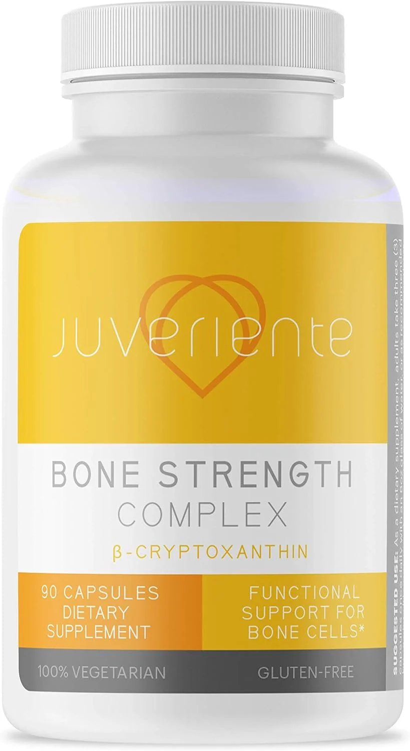 کپسول تقویت استخوان Juveriente®: یک روش درمانی رژیمی ژاپنی برای تسکین پوکی استخوان در سطح سلولی، غنی شده با ویتامین C، D3، K2، کلسیم، فسفر، استرانسیم و بور / 90 کپسول برای 30 روز کپسول تقویت استخوان Juveriente®: یک روش درمانی رژیمی ژاپنی برای تسکین پوکی استخوان در سطح سلولی، غنی شده با ویتامین C، D3، K2، کلسیم، فسفر، استرانسیم و بور / 90 کپسول برای 30 روز