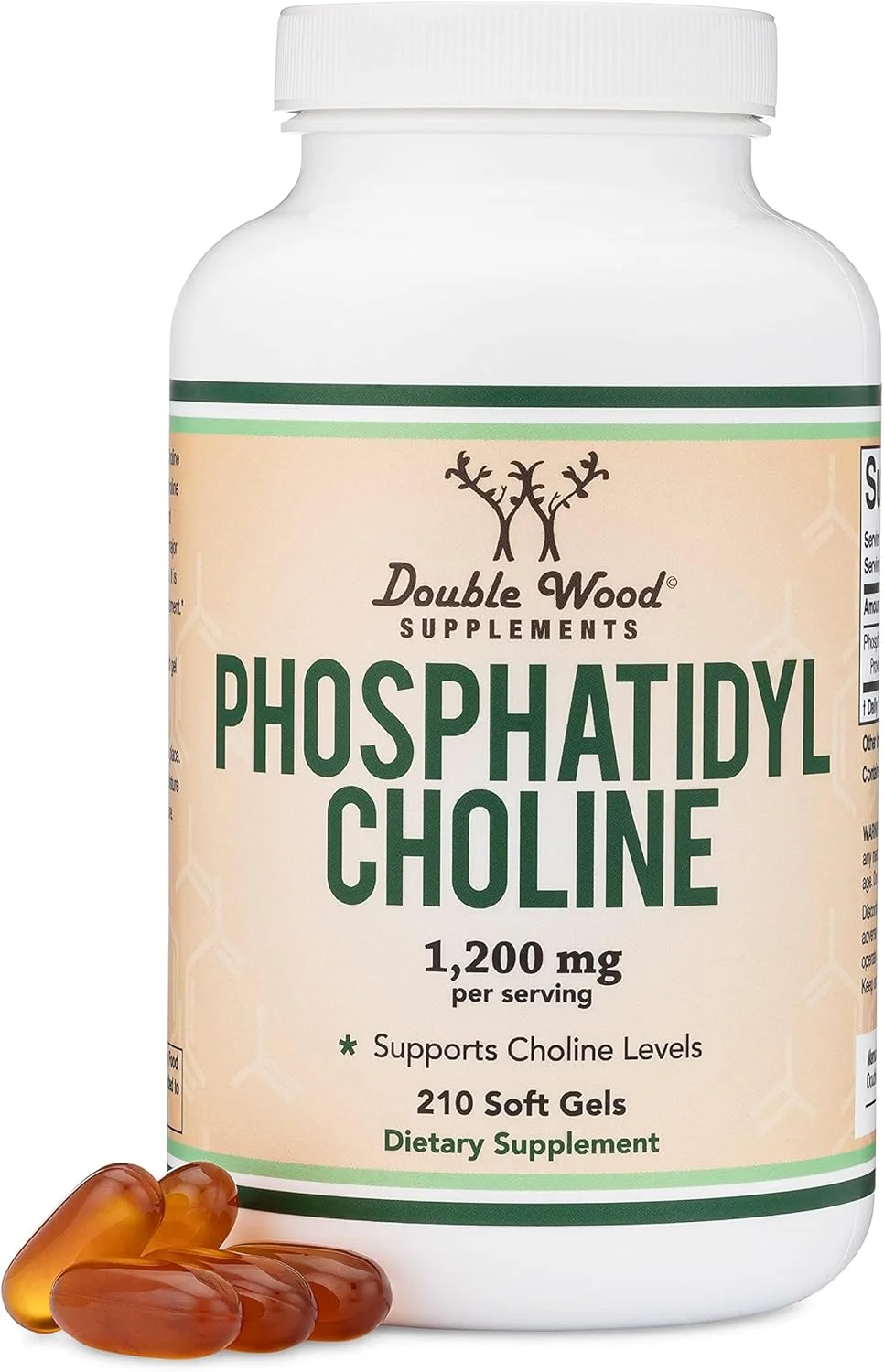فسفاتیدیل کولین Double Wood Supplements - 210 سافت ژل 1200 میلی گرمی فسفاتیدیل کولین Double Wood Supplements - 210 سافت ژل 1200 میلی گرمی