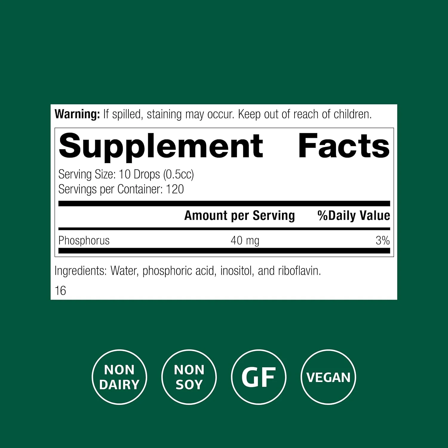 مایع فسفود استاندارد پروسس - مکمل فسفر برای تعادل تغذیه ای - بدون گلوتن، وگان و غیر سویا - 60 میلی لیتر (2 اونس مایع) مایع فسفود استاندارد پروسس - مکمل فسفر برای تعادل تغذیه ای - بدون گلوتن، وگان و غیر سویا - 60 میلی لیتر (2 اونس مایع)