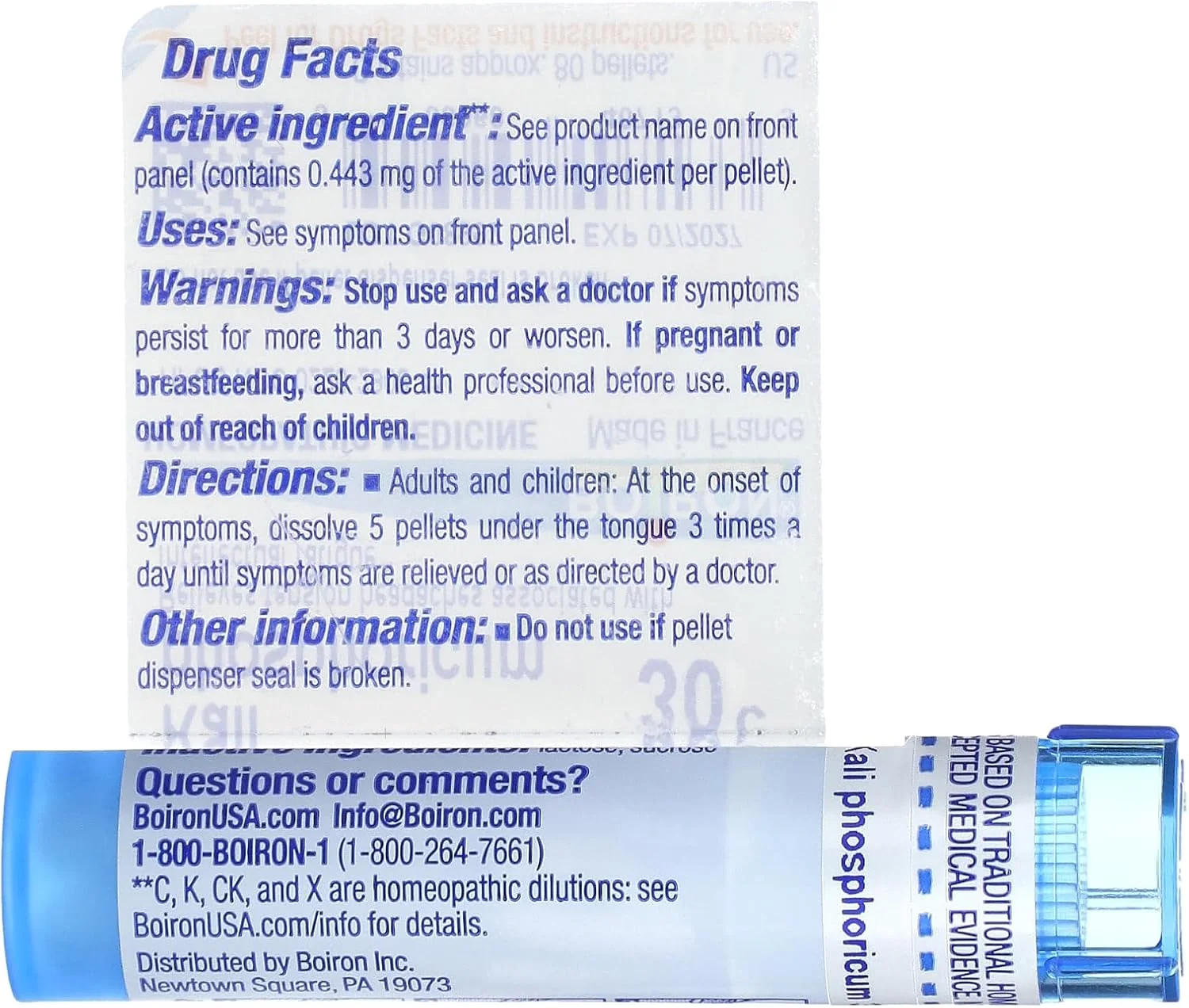 بویون کالی فسفوریکوم، 30C، تقریبا 80 پلت بویون کالی فسفوریکوم، 30C، تقریبا 80 پلت