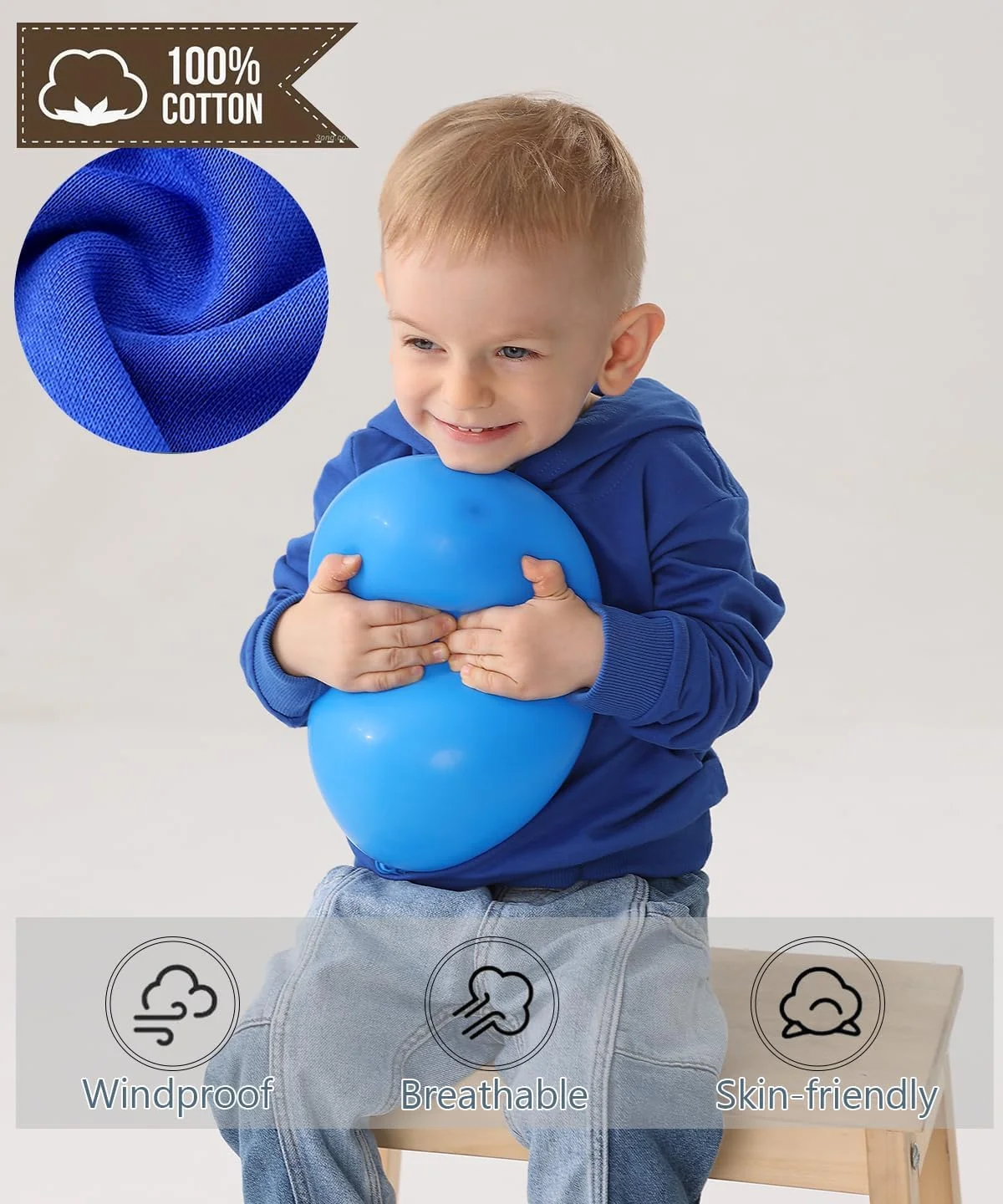 هودی سبک وزن بچگانه GFQLONG، بسته 3 عددی، تاپ های آستین بلند ورزشی پسرانه و دخترانه