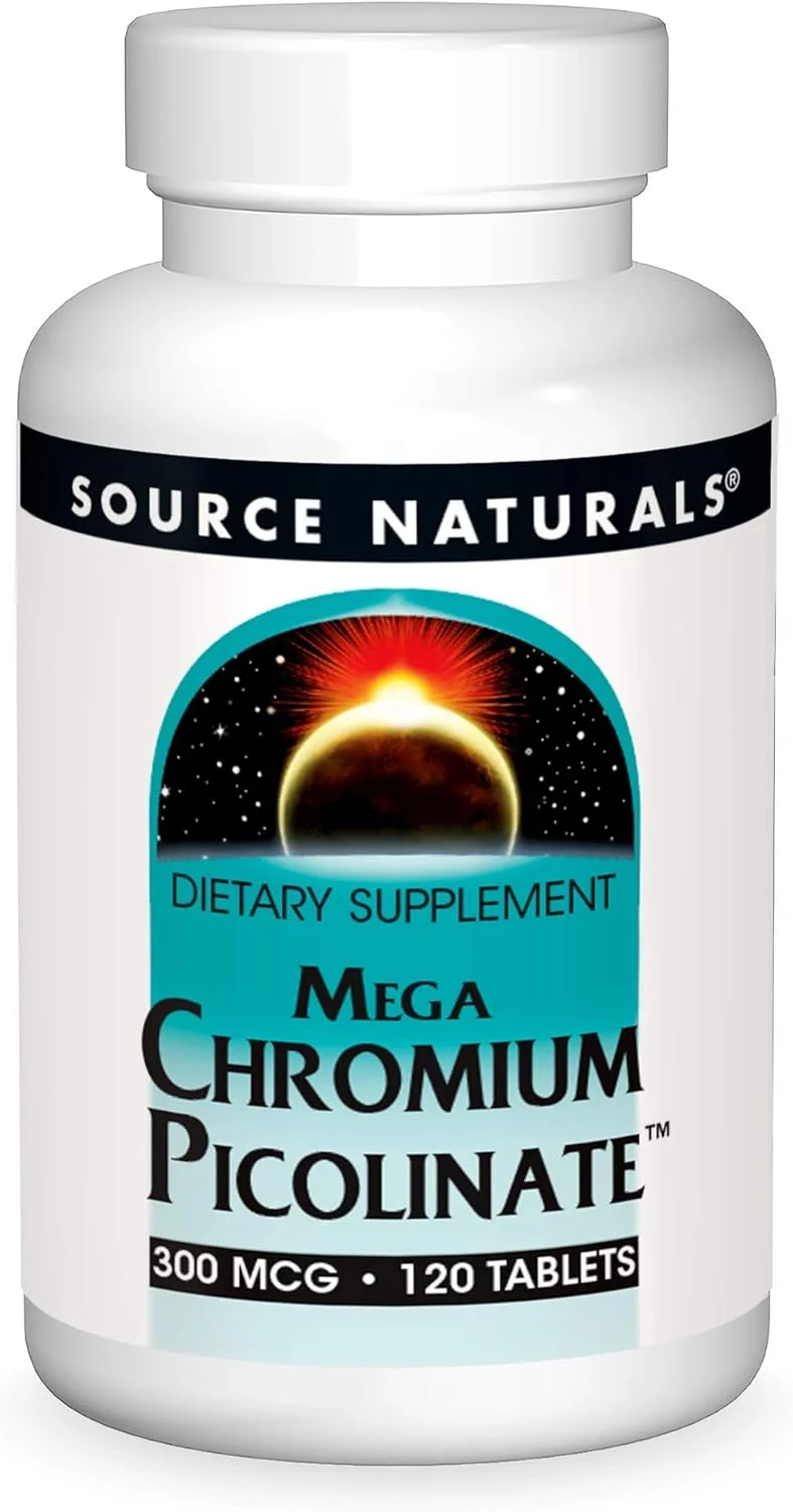 سورس نچرالز مگا کرومیوم پیکولینات™ 300 میکروگرم 120 قرص