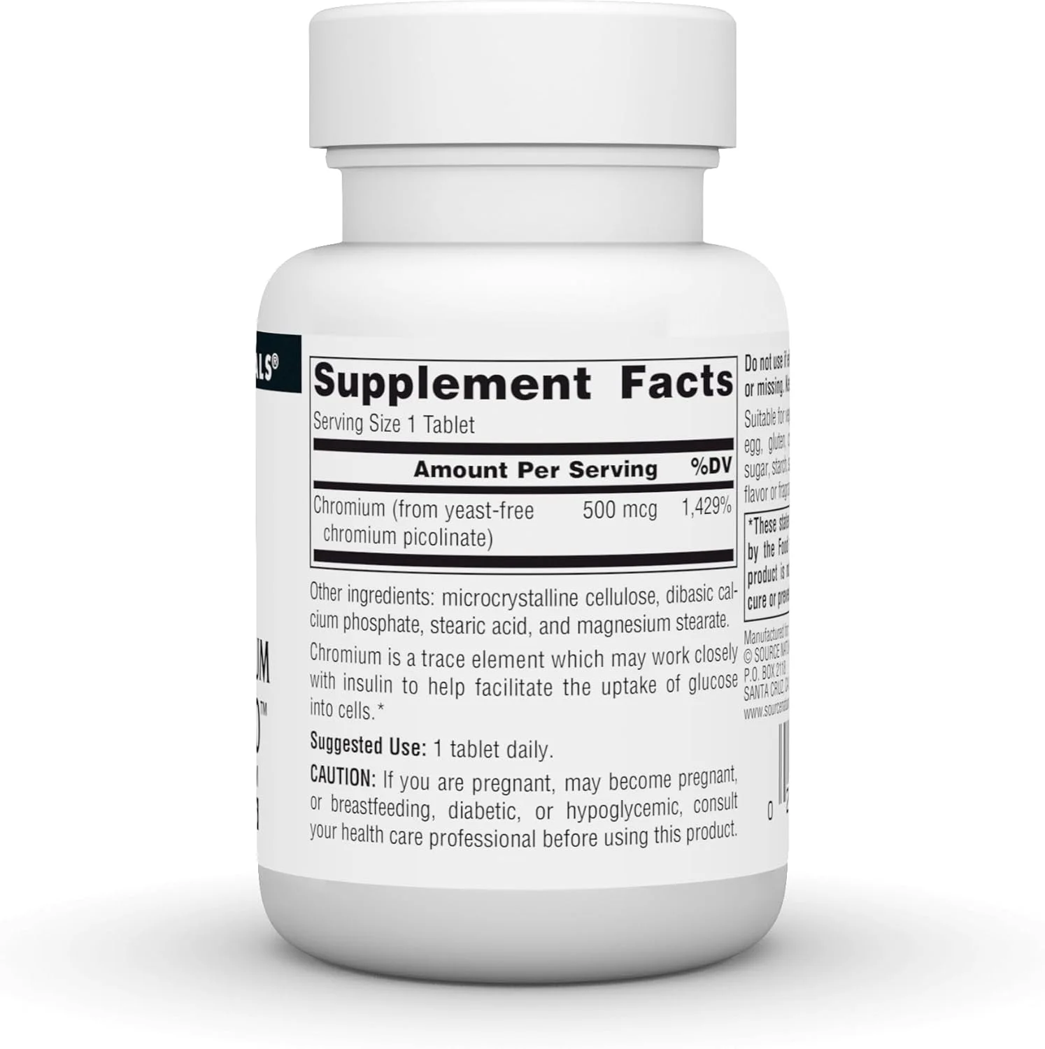 سورس نچرالز - پیکولینات کروم الترا 500 میکروگرم، 120 قرص سورس نچرالز - پیکولینات کروم الترا 500 میکروگرم، 120 قرص