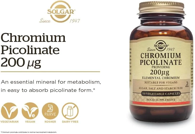 سولگار کرومیوم پیکولینات 200 میلی گرم کپسول گیاهی، 90 عدد سولگار کرومیوم پیکولینات 200 میلی گرم کپسول گیاهی، 90 عدد