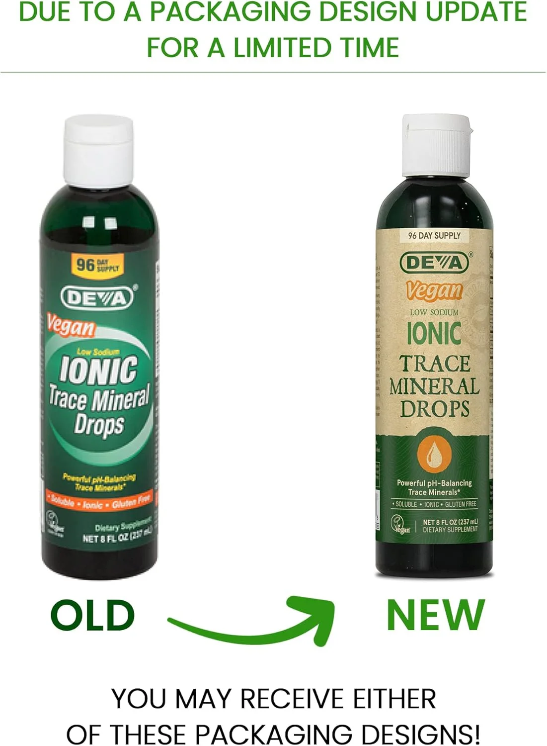 قطره مواد معدنی کمیاب Deva Nutrition، وگان، 236 میلی لیتر قطره مواد معدنی کمیاب Deva Nutrition، وگان، 236 میلی لیتر