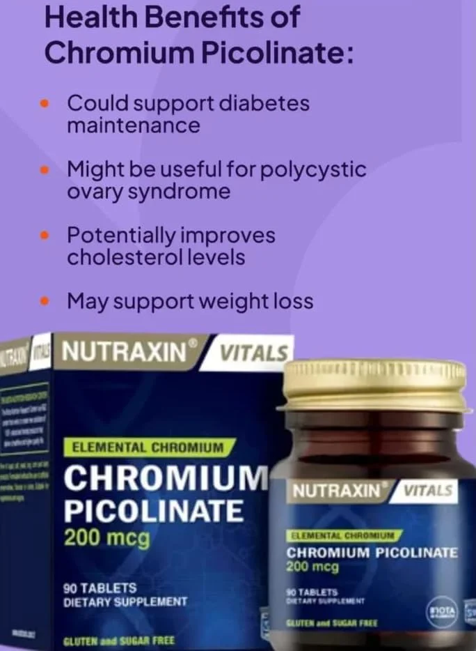 نوتراکسین کرومیوم پیکولینات 90 قرص نوتراکسین کرومیوم پیکولینات 90 قرص