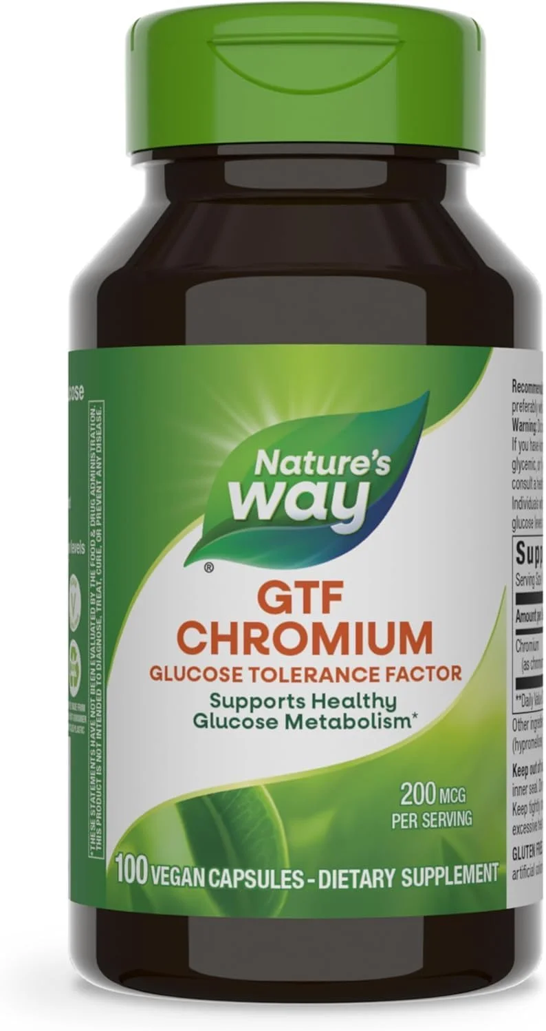 Nature's Way Gtf Chromium Polynicotinate برای عملکرد انسولین