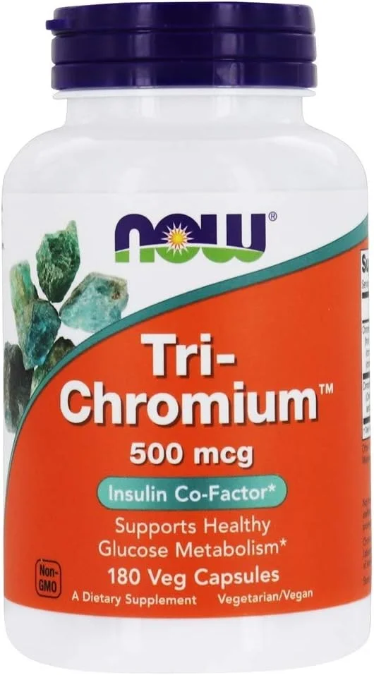 NOW Tri-Chromium - 180 کپسول گیاهی