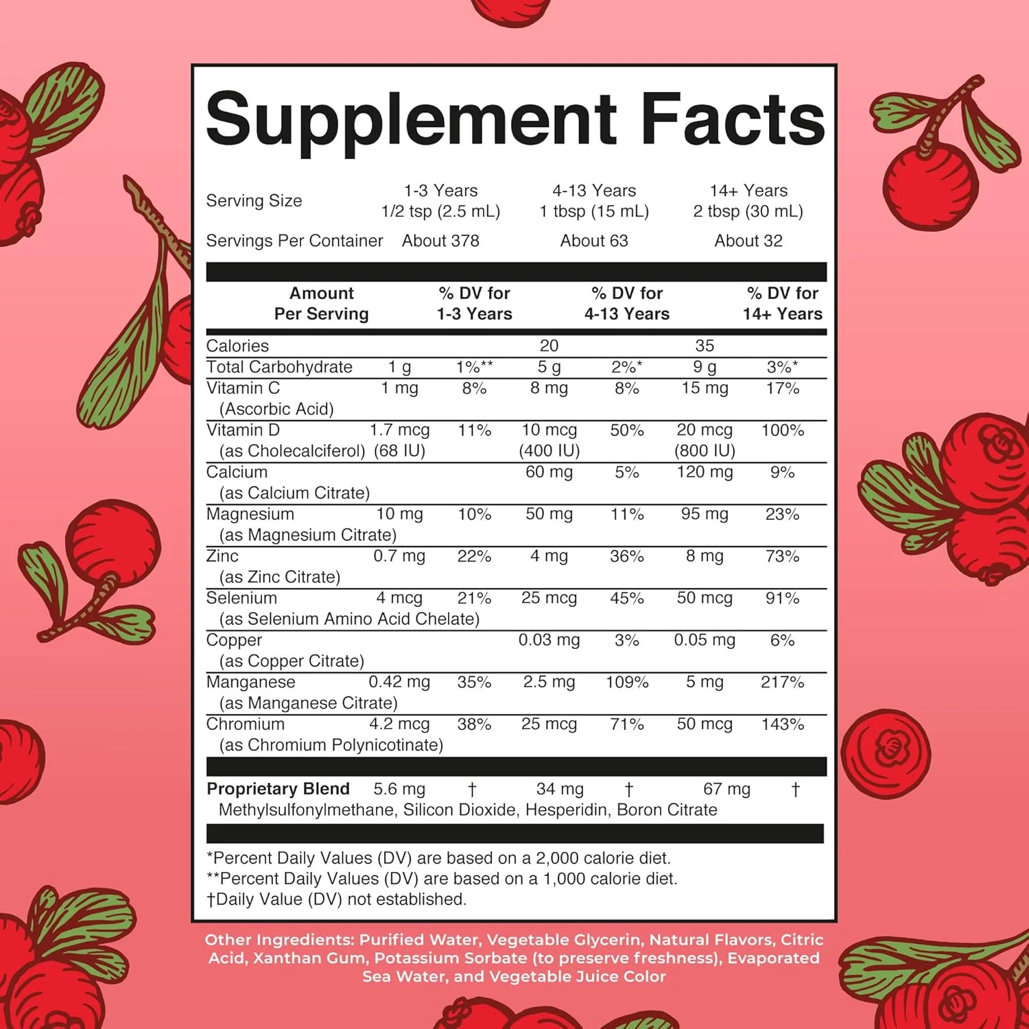 مولتی مینرال مایع شبانه کرن بری مری روث | کمک خواب طبیعی وگان برای بزرگسالان و کودکان با ویتامین ها، مواد معدنی، منیزیم، کلسیم بدون ملاتونین | کمک به کاهش استرس بدون شکر و مکمل آرامش عضلات