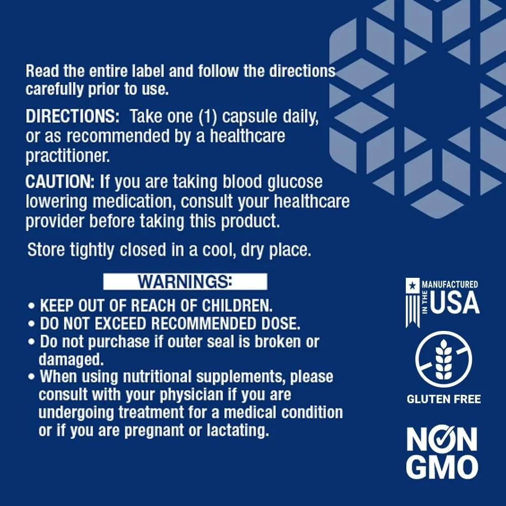 کرومیوم بهینه شده لایف اکستنشن با کرومینکس 3+ 500 میکروگرم، سلامت متابولیسم، تعادل سالم، گیاهی، بدون گلوتن، غیر GMO، 500 میکروگرم، 60 کپسول گیاهی