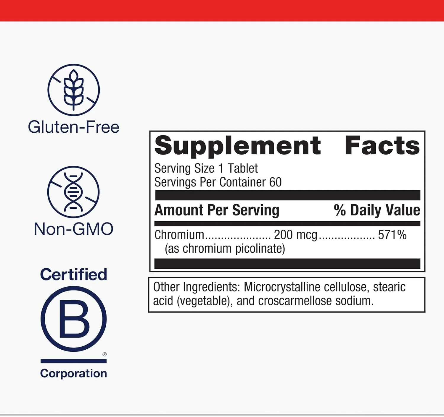 متاژنیکس - کرومیوم پیکولینات، 60 عدد