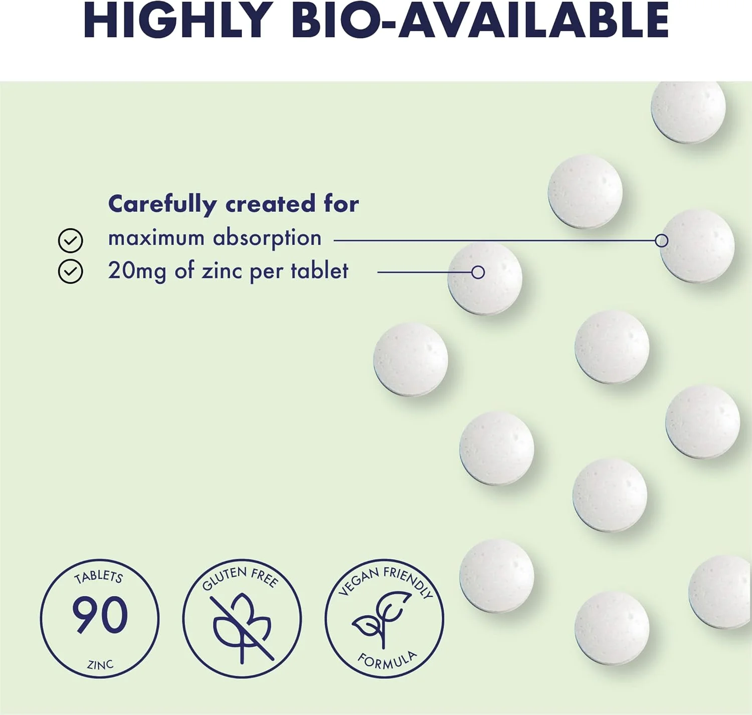 هایر نیچر زینک 20 میلی گرم به همراه مس، بسته 90 عددی