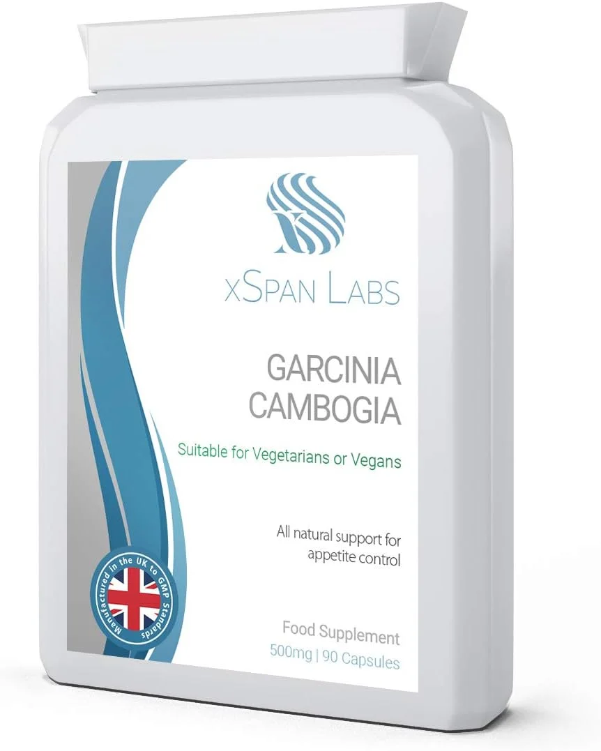 گارسینیا کامبوجیا 1500 میلی گرم دوز روزانه - با پیکولینات کروم اضافه شده برای جذب سریع - تامین 30 روزه میوه کامل با قدرت فوق العاده - ساخت انگلستان