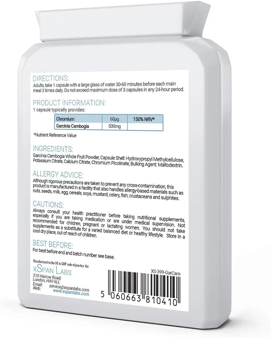 گارسینیا کامبوجیا 1500 میلی گرم دوز روزانه - با پیکولینات کروم اضافه شده برای جذب سریع - تامین 30 روزه میوه کامل با قدرت فوق العاده - ساخت انگلستان گارسینیا کامبوجیا 1500 میلی گرم دوز روزانه - با پیکولینات کروم اضافه شده برای جذب سریع - تامین 30 روزه میوه کامل با قدرت فوق العاده - ساخت انگلستان