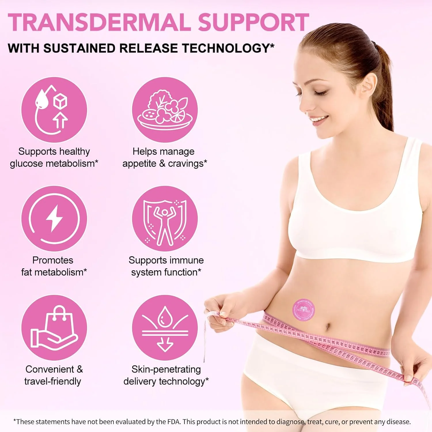 برچسب های بربرین، پلاستر بی وزن برای زنان و مردان حاوی ال-گلوتامین، بربرین، کروم، انار و دارچین - بسته 3 عددی، 90 برچسب برچسب های بربرین، پلاستر بی وزن برای زنان و مردان حاوی ال-گلوتامین، بربرین، کروم، انار و دارچین - بسته 3 عددی، 90 برچسب