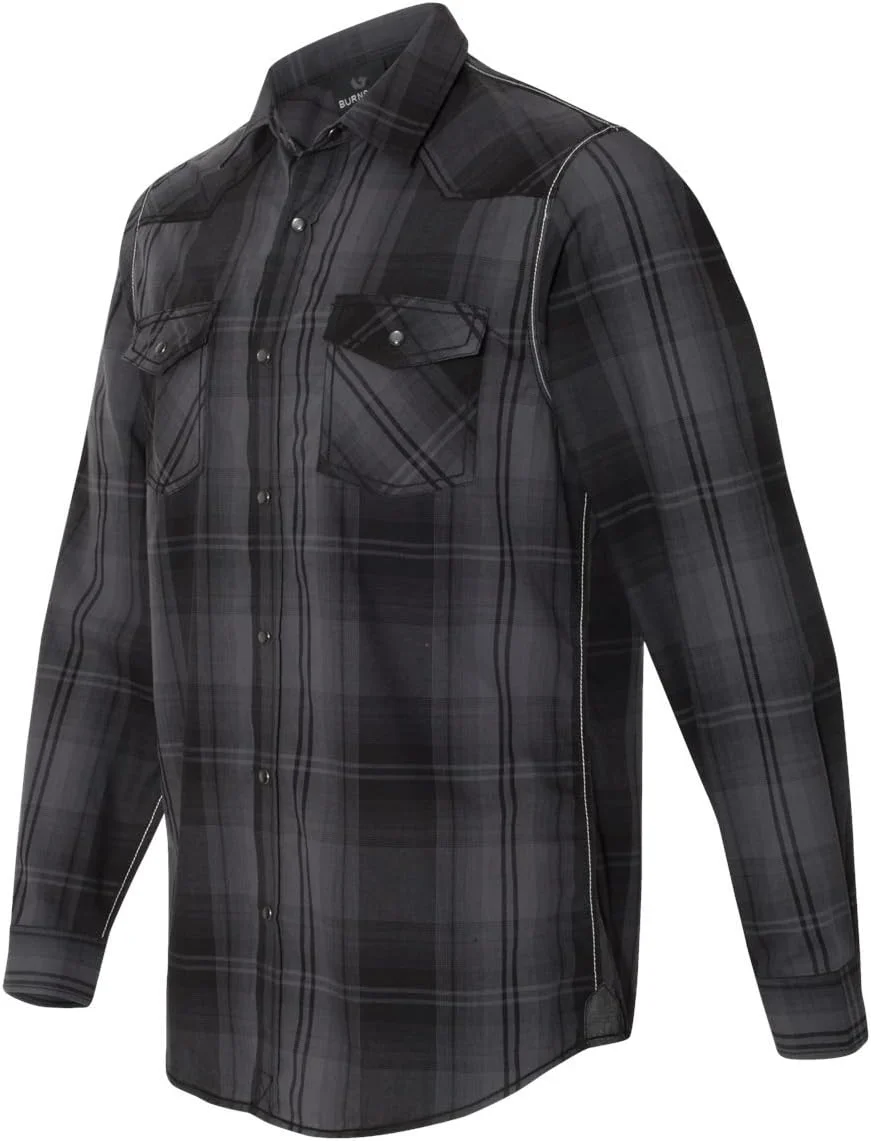 پیراهن آستین بلند وسترن Burnside (8206)