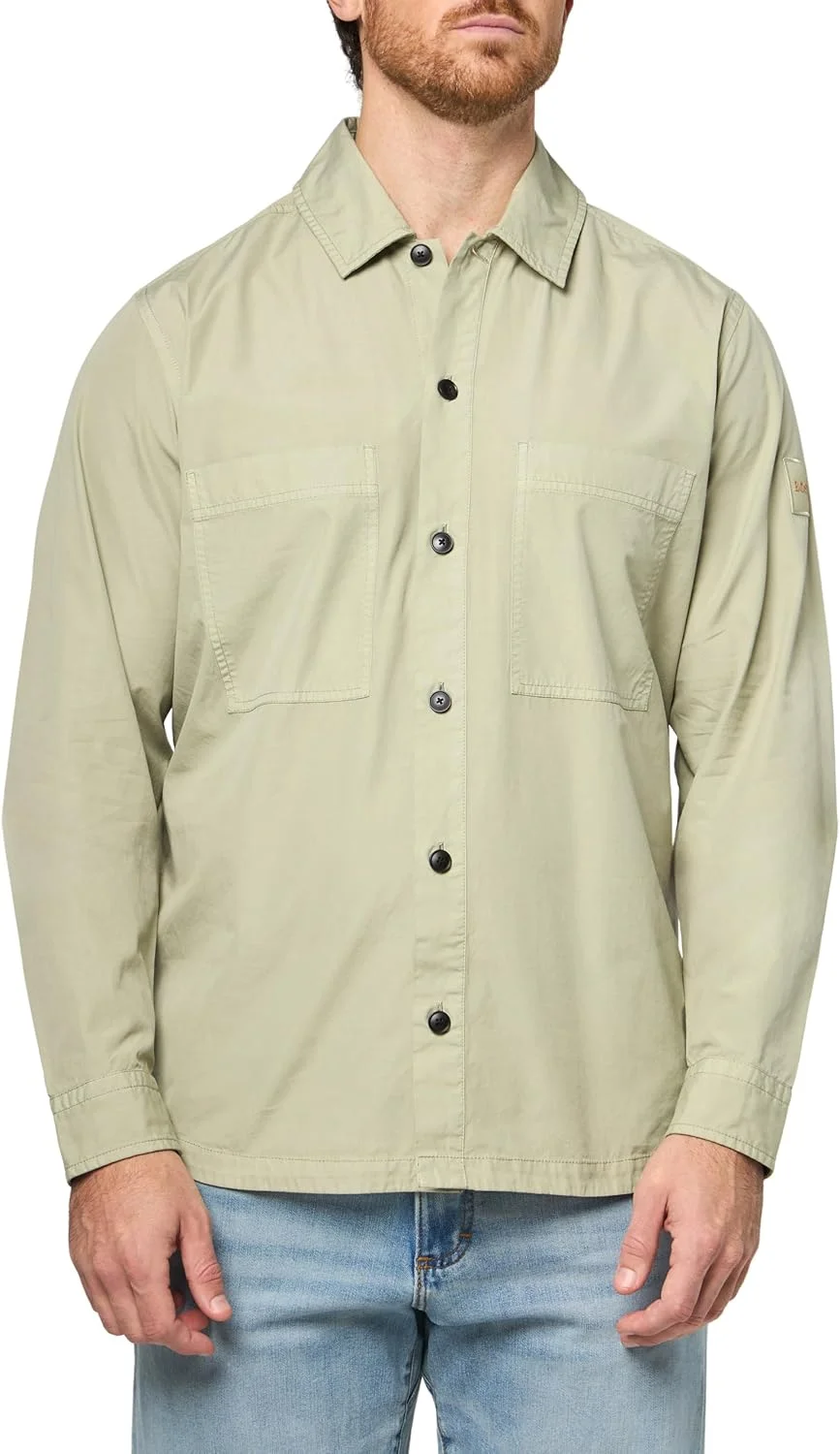 پیراهن مردانه BOSS مدل Garment Dyed Twill