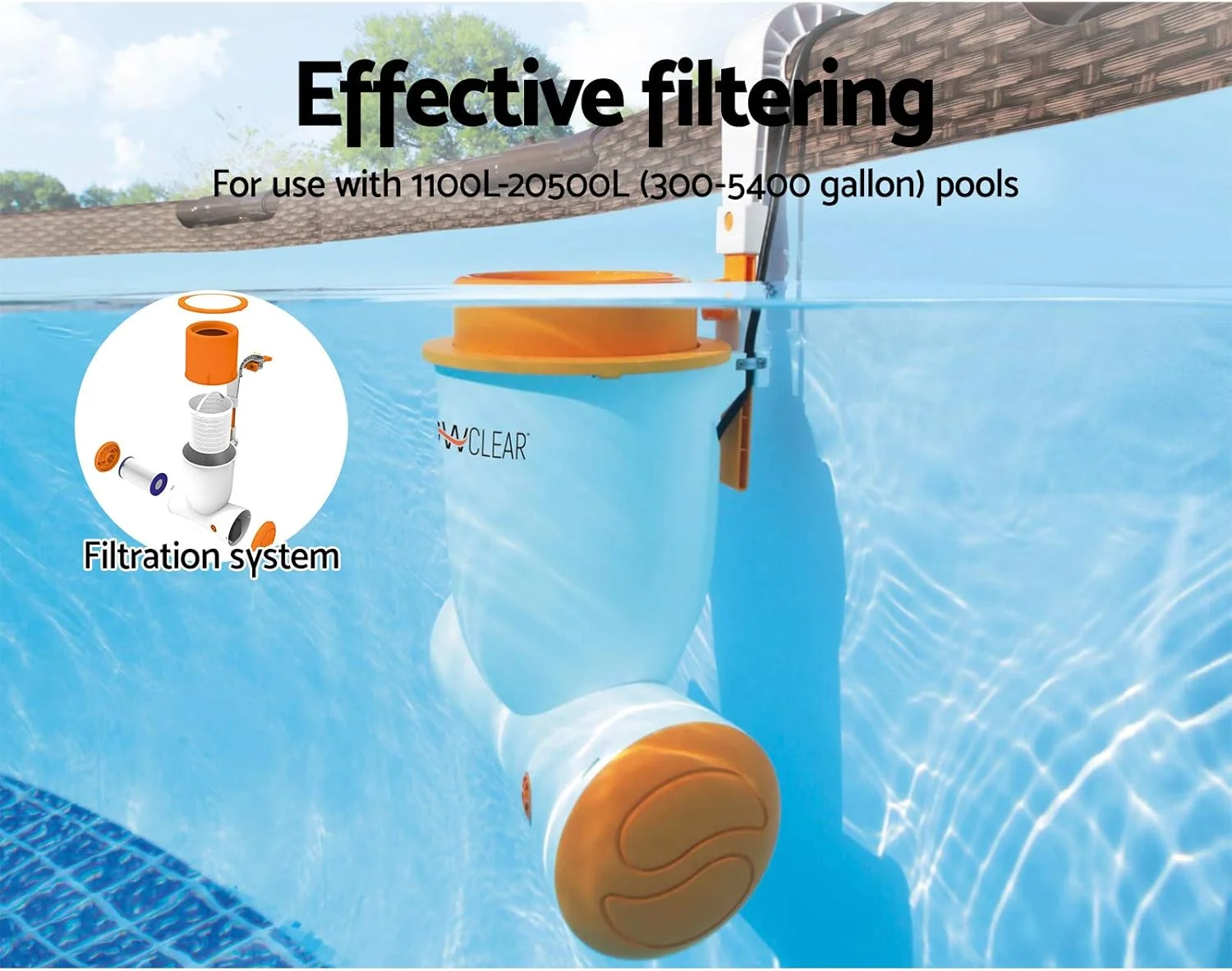 Bestway Flowclear 680gal Skimatic Filter Pump