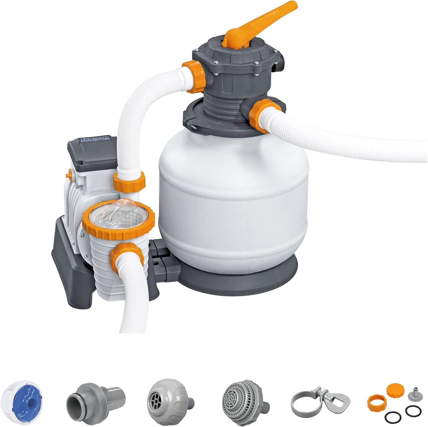 Bestway | فیلتر شنی Flowclear، 8,327 لیتر / 2,200 گالن، فیلتر استخر روکار مقرون به صرفه و سازگار با محیط زیست
