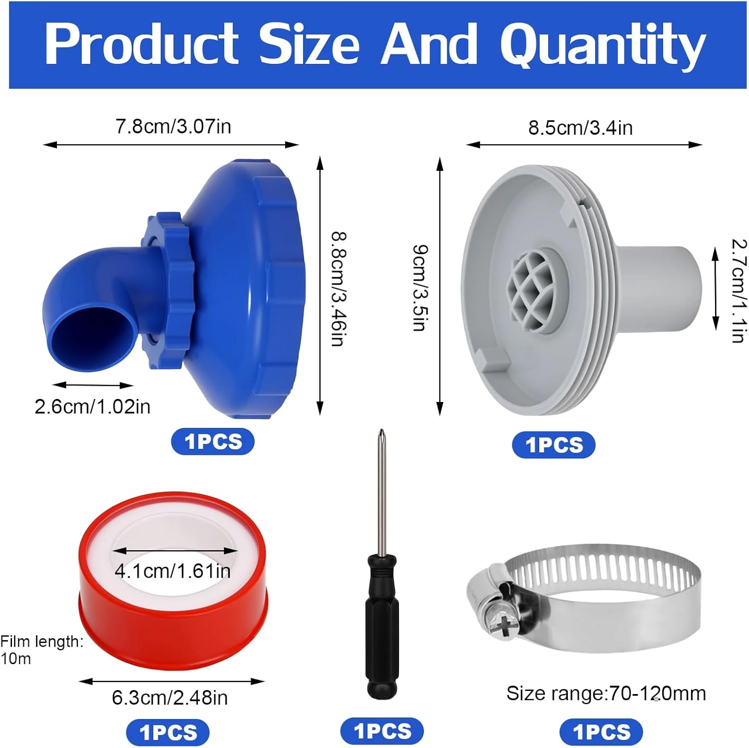 نازل ورودی استخر با قابلیت چرخش 360 درجه، نازل ورودی استخر 32 میلی متر، مجموعه نازل استخر، نازل خروجی استخر، نازل ورودی برای استخر دیواری فولادی، لوازم جانبی نازل ورودی استخر، برای نازل خروجی استخر Intex Bestway