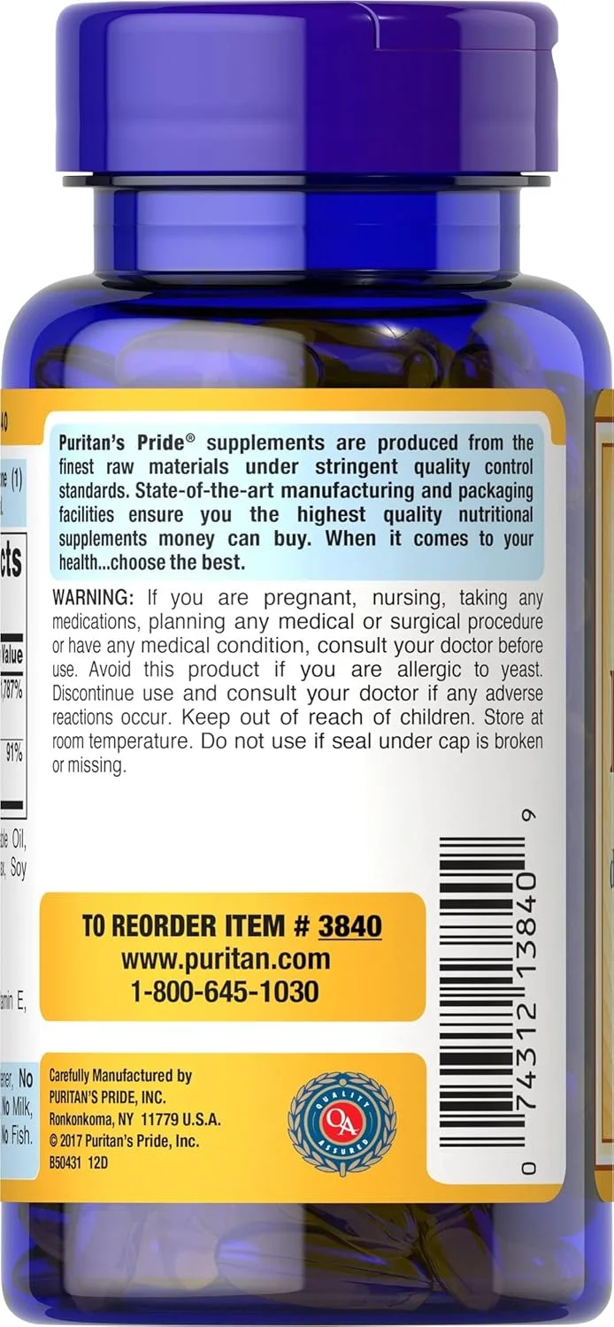 ویتامین ای 400 + سلنیوم 100 عددی پیوریتنز پراید