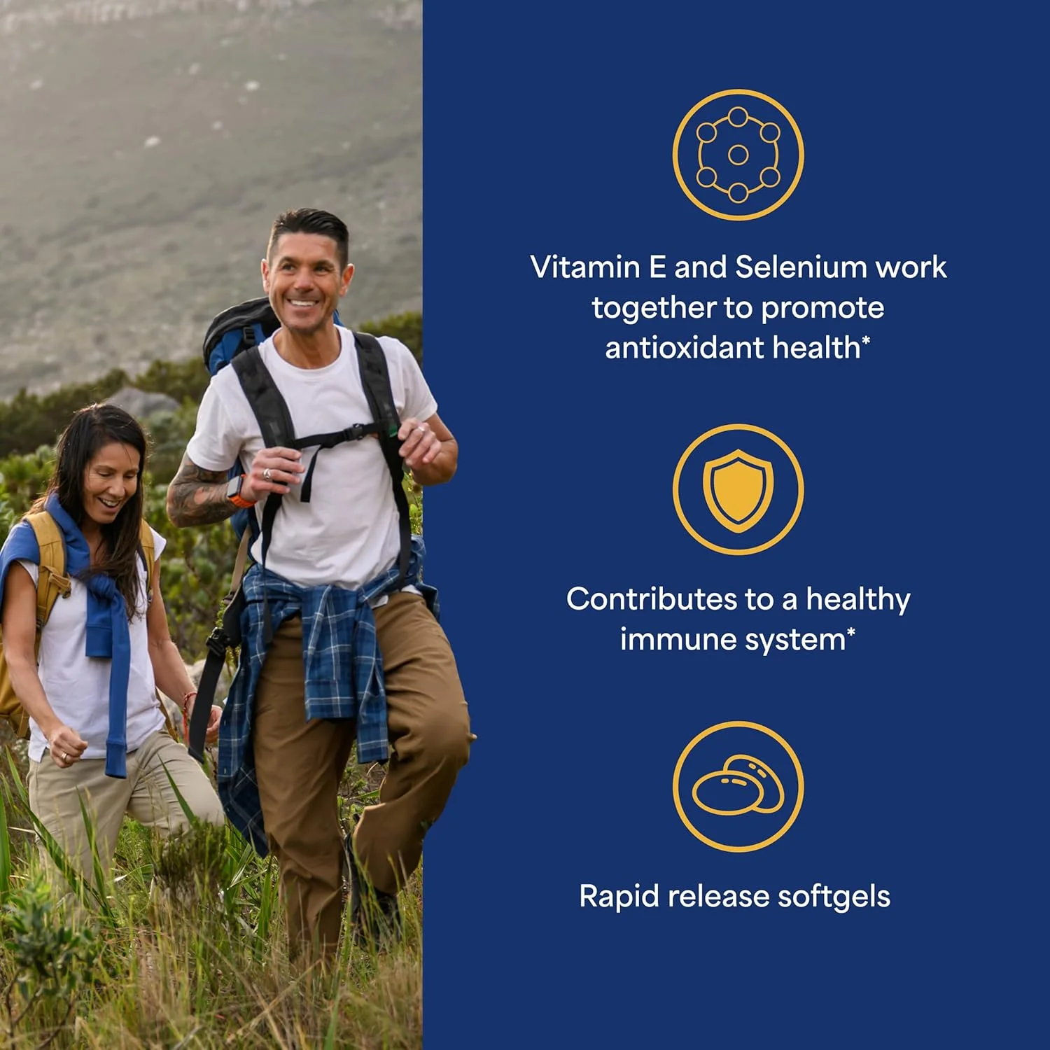 Puritan's Pride ویتامین E-400 IU به همراه سلنیوم 50 میکروگرم 100 سافت ژل Puritan's Pride ویتامین E-400 IU به همراه سلنیوم 50 میکروگرم 100 سافت ژل