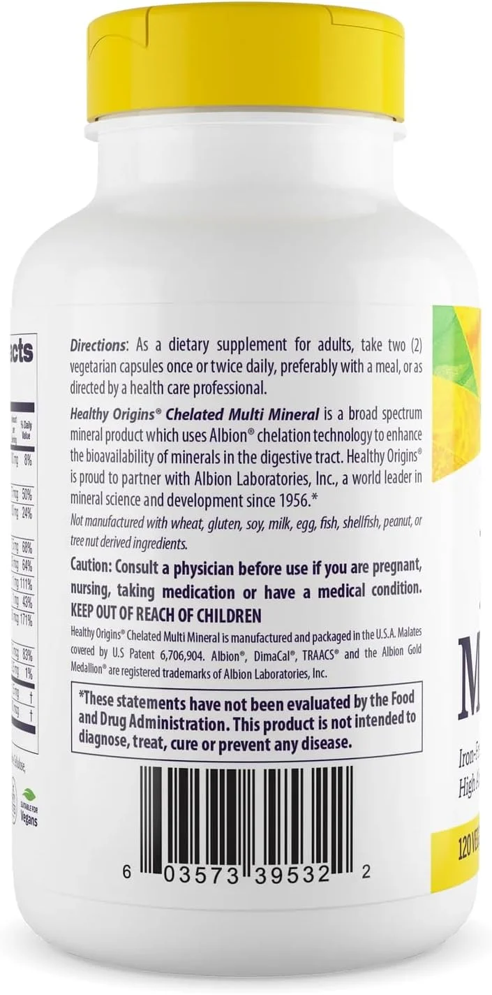 مکمل مواد معدنی چندگانه کلاته هلثی اوریجینز - مکمل مواد معدنی کمیاب کلاته شده با سلنیوم، ید، منیزیم و موارد دیگر - مکمل بدون گلوتن با مواد معدنی آلبین - 120 کپسول گیاهی مکمل مواد معدنی چندگانه کلاته هلثی اوریجینز - مکمل مواد معدنی کمیاب کلاته شده با سلنیوم، ید، منیزیم و موارد دیگر - مکمل بدون گلوتن با مواد معدنی آلبین - 120 کپسول گیاهی