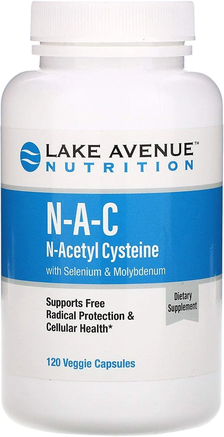 کالیفرنیا گلد Nutrition، ان-استیل-ال-سیستئین با مولیبدن و سلنیوم، 120 کپسول گیاهی