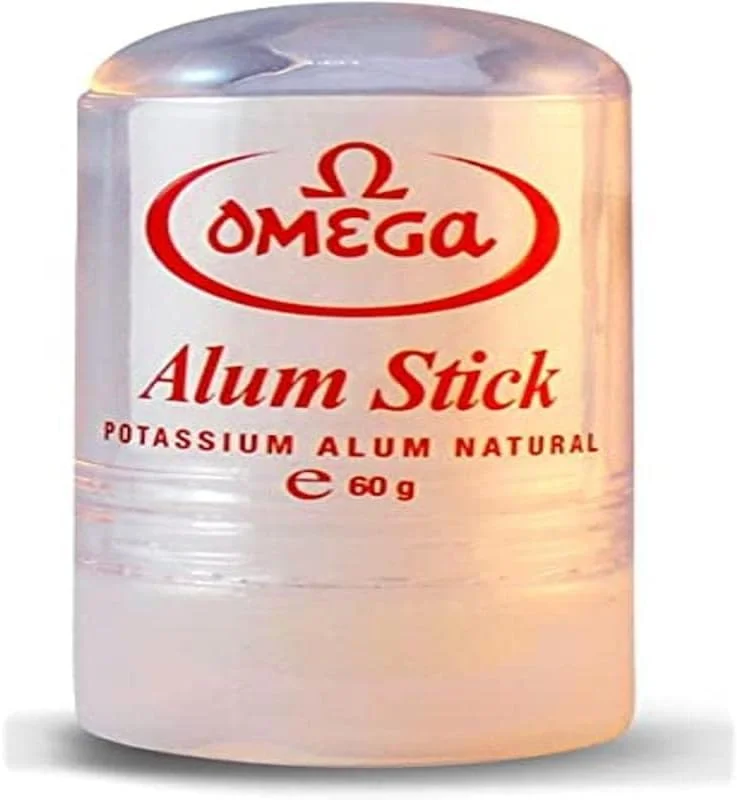 OMEGA MADE IN ITALY Potassium Alum Stick After Shave Shaving Facial Toner Treatment of Razor Cuts & Nicks