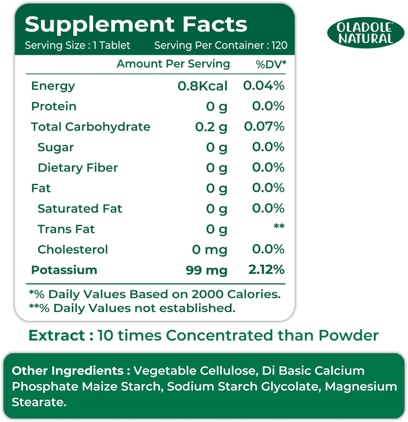 اولادول نچرال سیترات پتاسیم - 120 قرص | پشتیبانی از سیستم عصبی، عضلات، فشار خون، سطوح انرژی، سلامت قلب و کلیه، افزایش هیدراتاسیون، مدیریت گرفتگی عضلات پا | غیر GMO، بدون گلوتن اولادول نچرال سیترات پتاسیم - 120 قرص | پشتیبانی از سیستم عصبی، عضلات، فشار خون، سطوح انرژی، سلامت قلب و کلیه، افزایش هیدراتاسیون، مدیریت گرفتگی عضلات پا | غیر GMO، بدون گلوتن