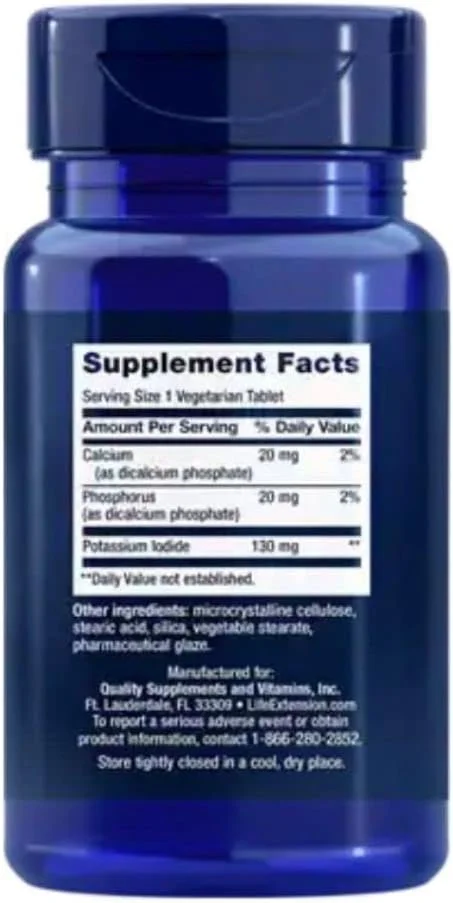 قرص ید پتاسیم لایف اکستنشن 130 میلی گرم، 14 عددی قرص ید پتاسیم لایف اکستنشن 130 میلی گرم، 14 عددی