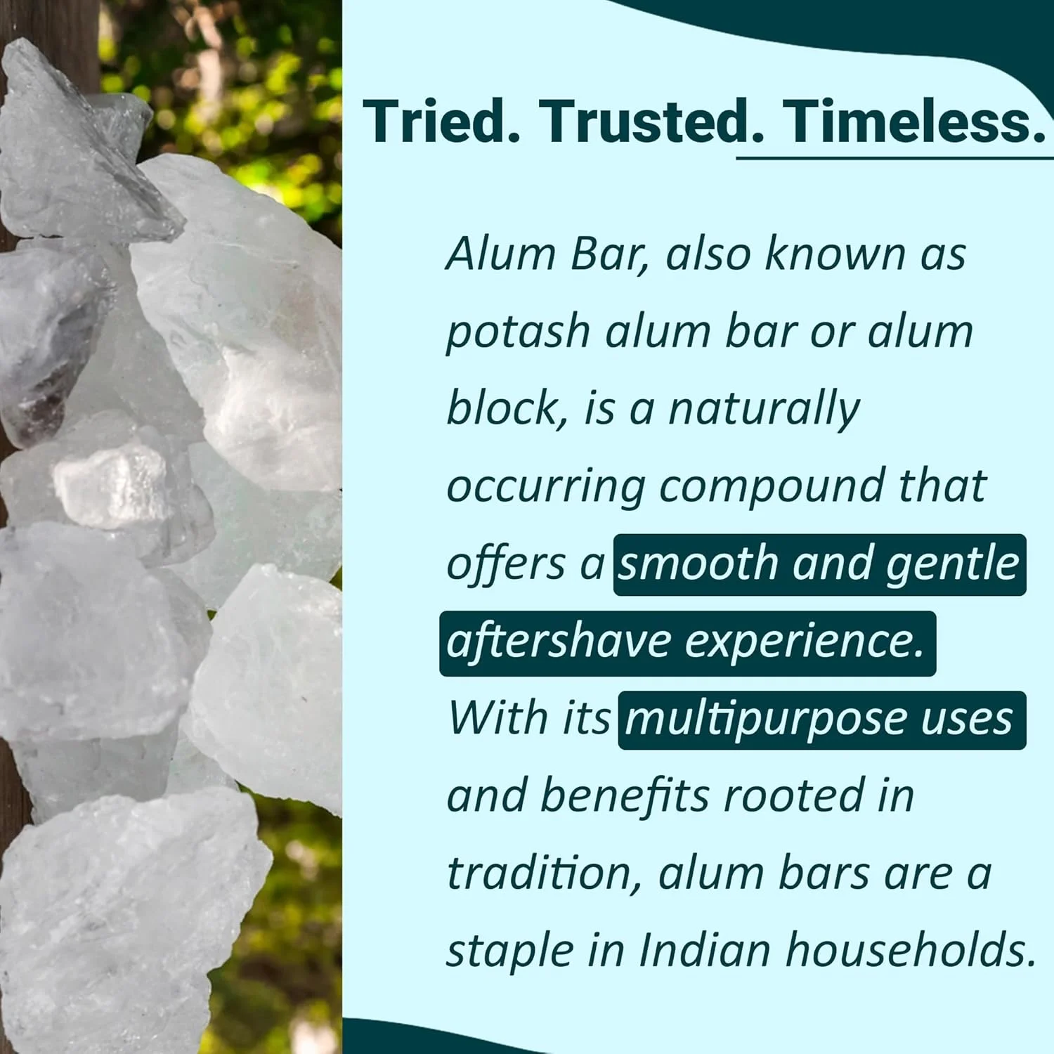 می نیچر میله زاج (زاج پتاسیم) - بسته 2 عددی، 100 گرمی، 100% خالص و طبیعی می نیچر میله زاج (زاج پتاسیم) - بسته 2 عددی، 100 گرمی، 100% خالص و طبیعی