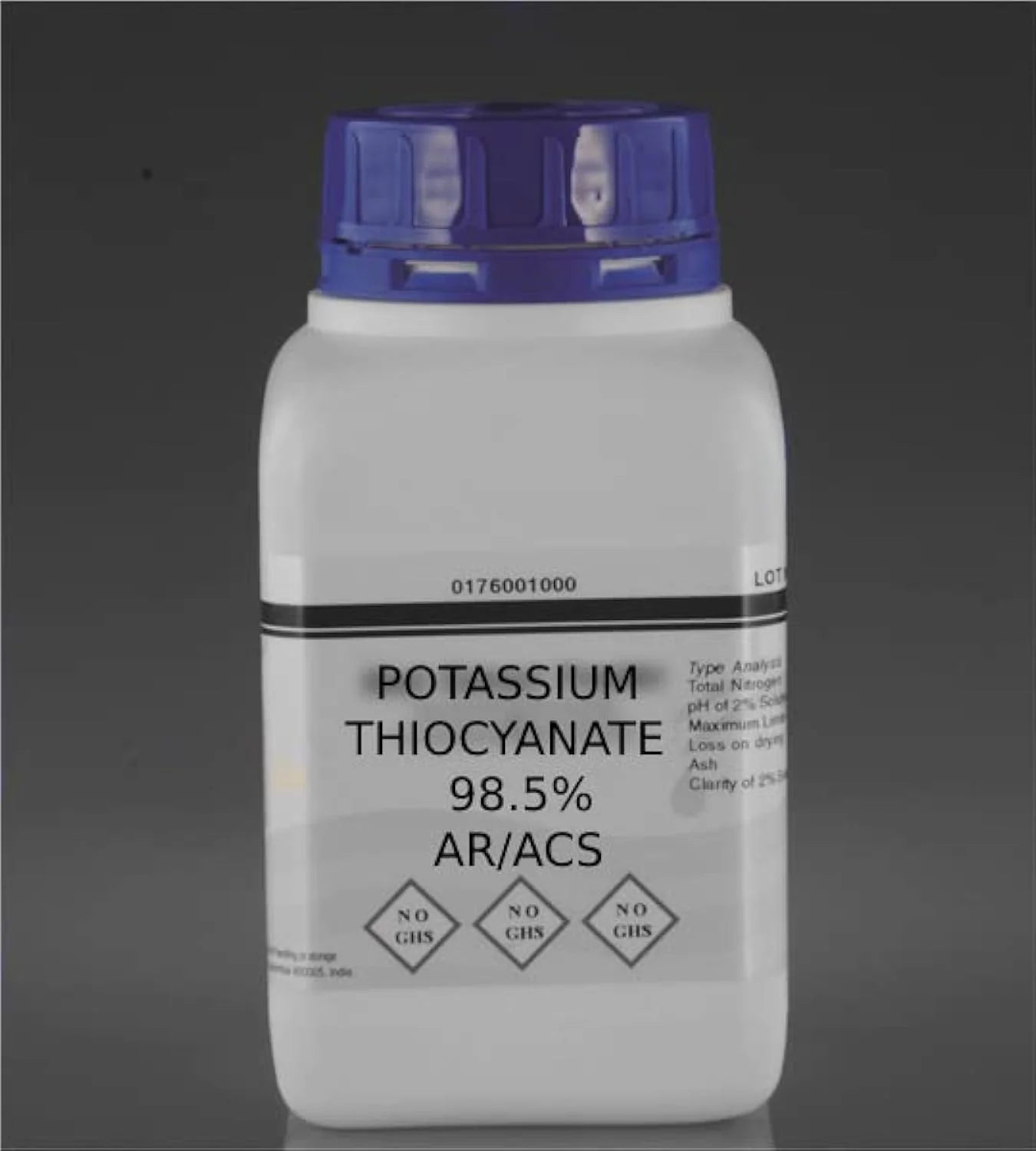 تجهیزات پزشکی کینگ ماریوت 500 گرم تیوسیانات پتاسیم AR/ACS رودانید پتاسیم KSCN خلوص 98.5% ماده آزمایشگاهی