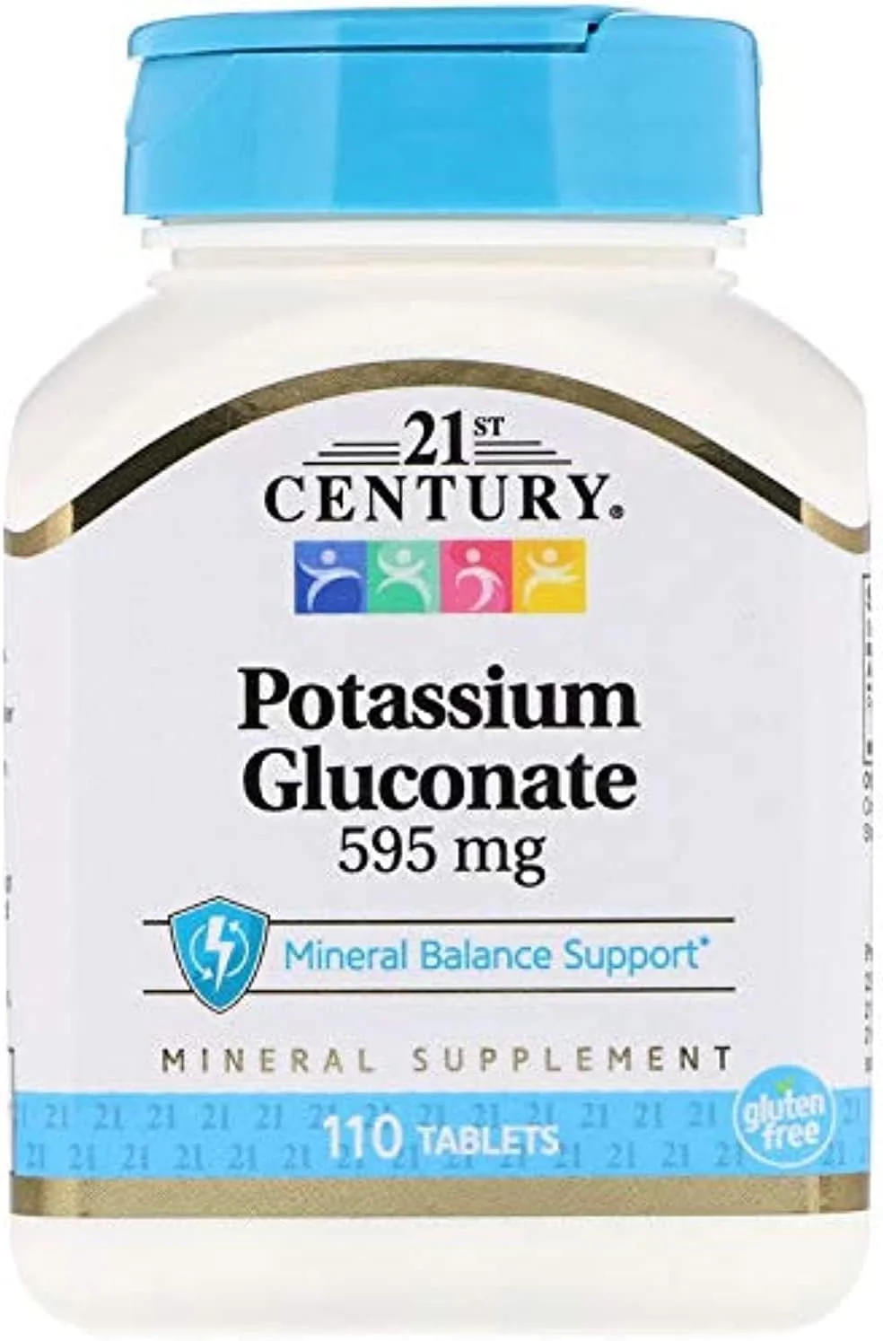 قرص های پتاسیم 595 میلی گرمی 21st Century HealthCare، 110 عدد