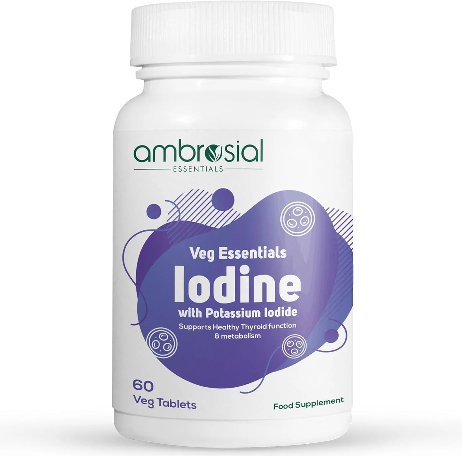 قرص ید و یدید پتاسیم آمبروسیال، 60 عدد قرص گیاهی (بسته 1 عددی - 60 عددی) قرص ید و یدید پتاسیم آمبروسیال، 60 عدد قرص گیاهی (بسته 1 عددی - 60 عددی)