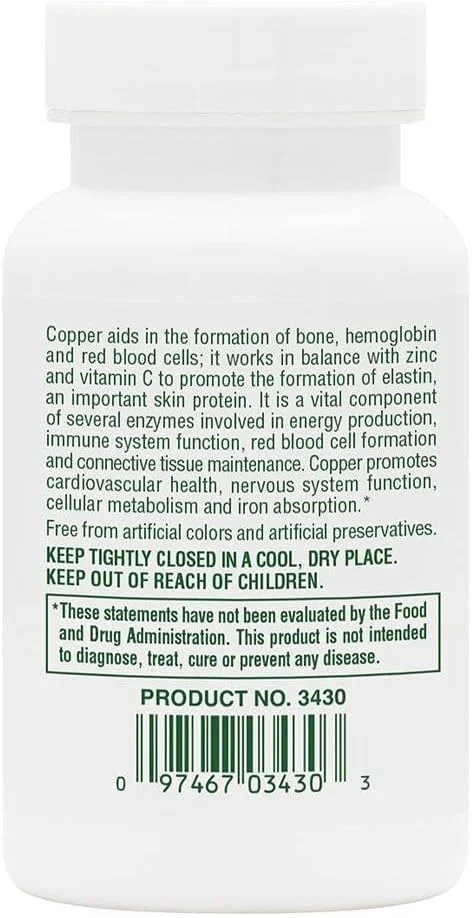 نیچرز پلاس مس 3 میلی گرم، 90 قرص - با بیوترون آمینو اسید کلات، برای حمایت از سلامتی کلی، بدون گلوتن نیچرز پلاس مس 3 میلی گرم، 90 قرص - با بیوترون آمینو اسید کلات، برای حمایت از سلامتی کلی، بدون گلوتن