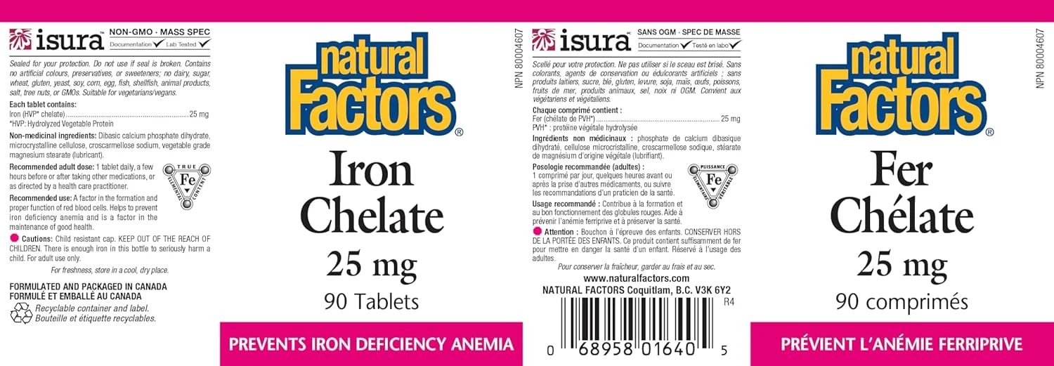 ناترال فاکتورز آهن کلاته 25 میلی گرم (90 قرص) ناترال فاکتورز آهن کلاته 25 میلی گرم (90 قرص)