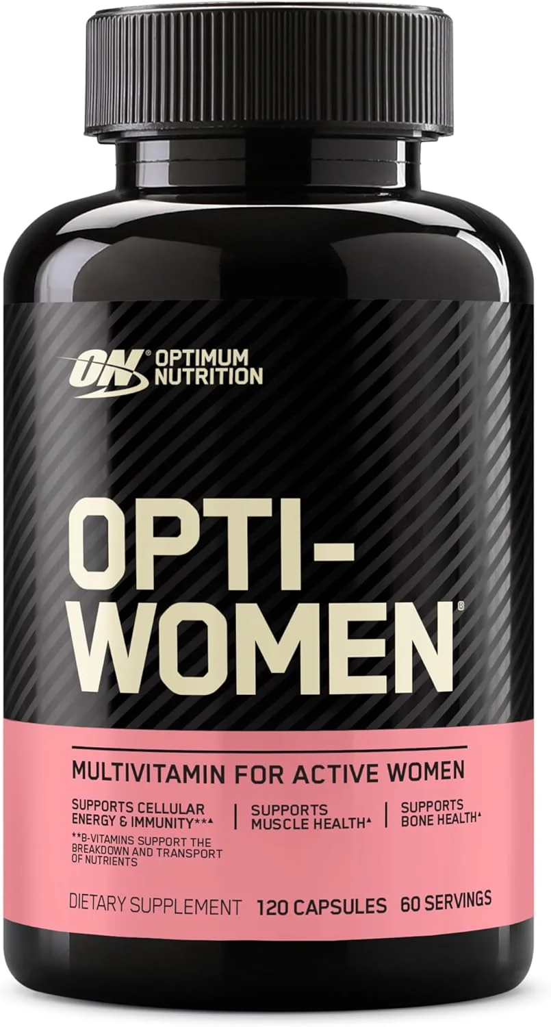 اپتیموم نوتریشن (ON) Opti-Women، ویتامین C، زینک و D برای حمایت از سیستم ایمنی، کپسول های مکمل مولتی ویتامین روزانه زنان با 23 ویتامین و مواد معدنی / 600 میکروگرم اسید فولیک / 18 میلی گرم آهن - 120 کپسول اپتیموم نوتریشن (ON) Opti-Women، ویتامین C، زینک و D برای حمایت از سیستم ایمنی، کپسول های مکمل مولتی ویتامین روزانه زنان با 23 ویتامین و مواد معدنی / 600 میکروگرم اسید فولیک / 18 میلی گرم آهن - 120 کپسول