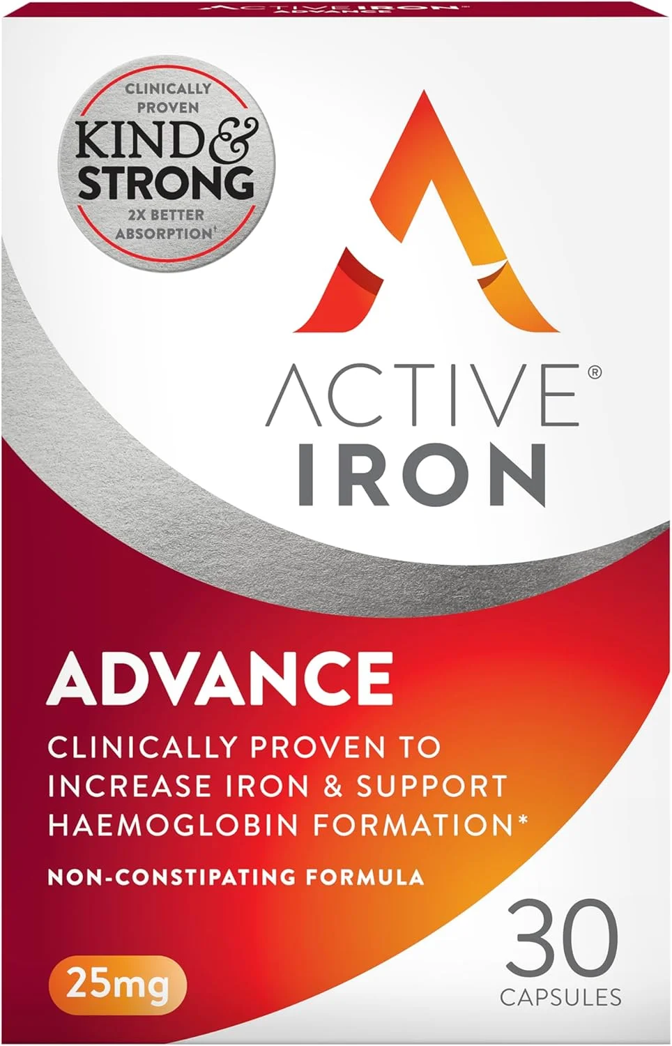 مکمل آهن اکتیو آیرون ادونس 25 میلی گرم، بدون ایجاد یبوست، از نظر بالینی ثابت شده برای افزایش سطح آهن، مبارزه با خستگی و کوفتگی، 30 کپسول، تامین یک ماه مکمل آهن اکتیو آیرون ادونس 25 میلی گرم، بدون ایجاد یبوست، از نظر بالینی ثابت شده برای افزایش سطح آهن، مبارزه با خستگی و کوفتگی، 30 کپسول، تامین یک ماه