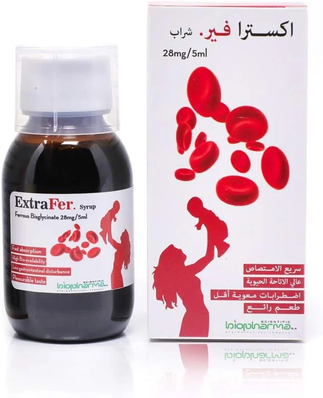 شربت مکمل آهن مایع اکسترافر، 100 میلی لیتر شربت مکمل آهن مایع اکسترافر، 100 میلی لیتر